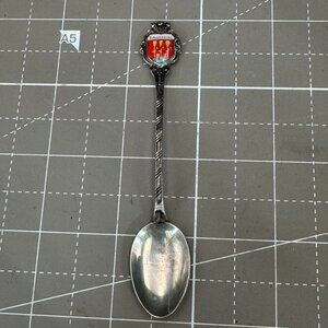 Dinkelsbühl Souvenir Collector Spoon Silver & Enamel